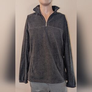 Croft & Barrow Men's Charcoal Zip-Up Sweater